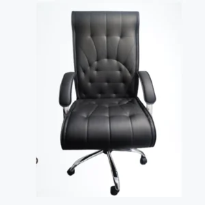 Cadeira Presidente Executiva Bambaro Com Base Cromada e Mecanismo Relax - Design Premium