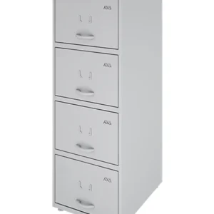 Arquivo De Aço 4 Gavetas Cinza Cristal P/Pasta Suspensa