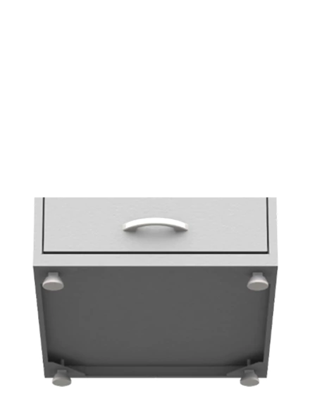 Arquivo De Aço 4 Gavetas Cinza Cristal P/Pasta Suspensa - Imagem 4