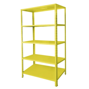 Estante De Aço 5 Prateleiras - 1,80 m x 92 cm x 30 cm - Amarela