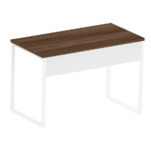 Mesa Reta Industrial 1,50 m x 60 cm - Tampo 25 mm - Sevilha Com Branco