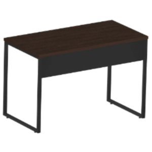 Mesa Reta Industrial 1,35 m x 60 cm - Tampo 25 mm - London Com Preto