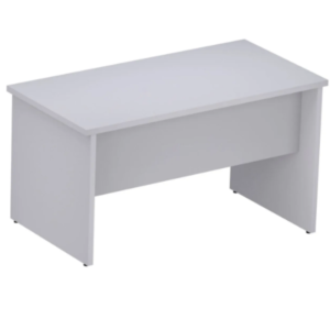 Mesa Reta 1 m x 60 cm - Tampo 25 mm - Cinza Cristal