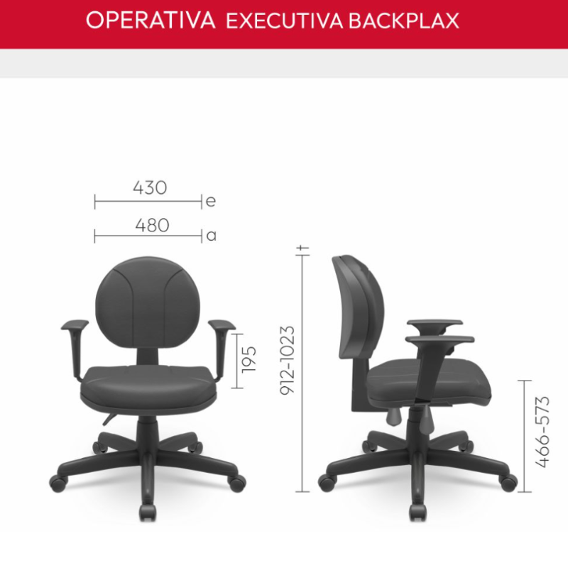 Cadeira Executiva Operativa - Back System - NR17 - Imagem 4