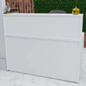 Balcão De Recepção Reto - Branco - 25 mm - 1,50 m Comprimento