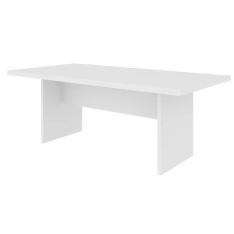 Mesa de Reunião 2 m x 1 m - 25 mm - Branco