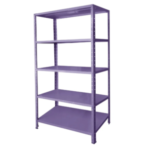 Estante De Aço 5 Prateleiras - 1,80 m x 92 cm x 27 cm - Lilás