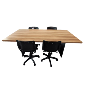 Mesa de Reunião 2 m x 1 m - 25 mm - Sevilha Com Preto