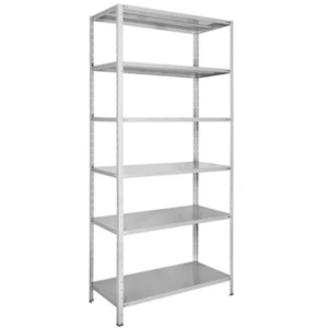 Estante De Aço 6 Prateleiras - Cinza Cristal - 1,98 m x 92 cm x 40 cm