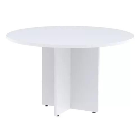 Mesa De Reunião Redonda 25 mm - 1,20 m - Branco - Imagem 2