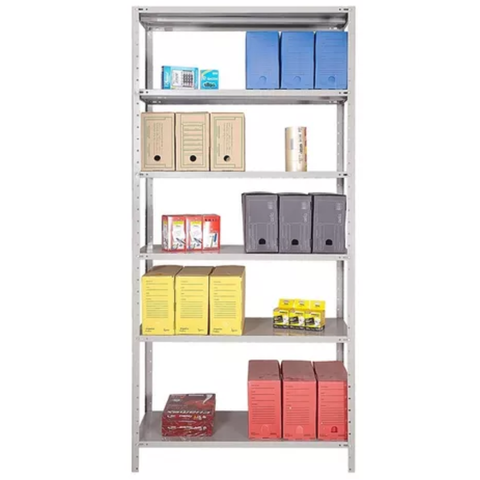 Estante De Aço 6 Prateleiras - Cinza Cristal - 1,98 m x 92 cm x 40 cm - Imagem 2