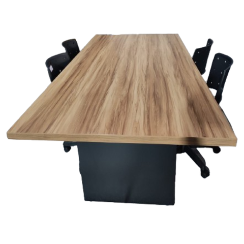 Mesa de Reunião 2 m x 1 m - 25 mm - Sevilha Com Preto - Imagem 4
