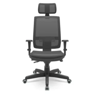 Cadeira Presidente Brizza Em Tela - Ergonômica - Back System NR17
