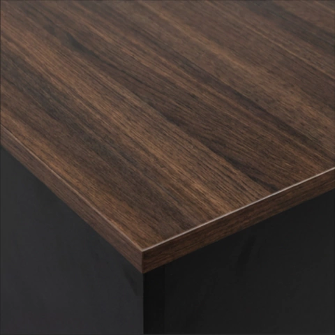 Mesa Reta 80 cm x 60 cm - Tampo 25 mm - London Com Preto - Imagem 3