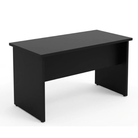 Mesa Reta 1,50 m x 60 cm - Tampo 25 mm - Preto Com Preto - Imagem 2