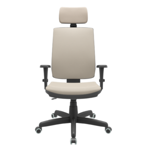Cadeira Presidente Brizza Soft Bege - Ergonômica - NR17