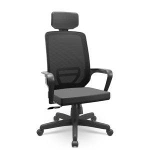 Cadeira Adrix Presidente - Relax - Tela - Preta