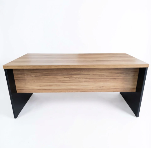 Mesa Reta 1,70 m x 70 cm - Tampo 40 mm - Sevilha Com Preto - Imagem 2