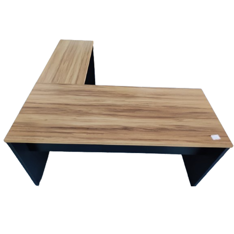 Mesa L Pé Painel - Tampo 25 mm - 1,20 m x 1,50 m - Sevilha Com Preto - Imagem 2