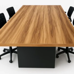 Mesa de Reunião 2 m x 1 m - 40 mm - Sevilha Com Preto -